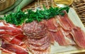 Parma ham (jamon) traditional Italian meat specialties