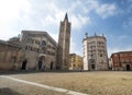 Parma Italy: cathedral square Royalty Free Stock Photo