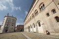 Parma Italy: cathedral square Royalty Free Stock Photo