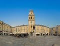 Parma, Italy - Piazza del Duomo with the Cathedral and Baptistery, built in 1059. Romanesque architecture in Emilia-Romagna Royalty Free Stock Photo