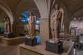 Parma, Italy, September 25, 2021: Sculptures inside Museo Dioces