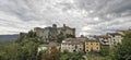 Parma overview of the castle of Bardi
