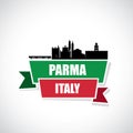 Parma skyline - Italy - vector illustration