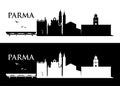 Parma skyline - Italy - vector illustration