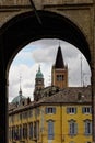 Parma, view of the towers in the historical center of the city, Italy