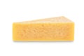 Parmesan cheese slice on a white isolated background Royalty Free Stock Photo