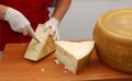 Parmesan stack. Royalty Free Stock Photo
