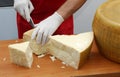 Parmesan stack. Royalty Free Stock Photo
