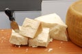 Parmesan stack. Royalty Free Stock Photo