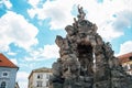 Parnas Fountain Zelny trh market square in Brno, Czech Republic Royalty Free Stock Photo