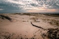 Parnidis sand dune in sunset. Curonian spit, Nida city, Lithuania