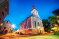 Parnu, Estonia, Baltic States: the old town and St. Elizabeths Church