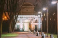 Parnu, Estonia. Tallinn Gate Is Historical Fortification Of Parnu. 17th Century Gate. Night View Royalty Free Stock Photo