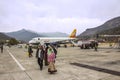 Paro airport, Bhutan Royalty Free Stock Photo