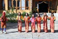 PARO, BHUTAN - November10, 2012 : Unidentified young singers and