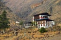 Paro Dzong Buddhist Monastery in the Kingdom of Bhutan Royalty Free Stock Photo