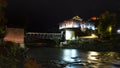 Night scene of Paro Dzong , Paro , Bhutan Royalty Free Stock Photo