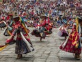 Paro Tsechu in the Kingdom of Bhutan Royalty Free Stock Photo