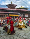 Paro Tsechu in the Kingdom of Bhutan Royalty Free Stock Photo