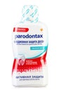 Parodontax Mouth Rinse Liquid. Product for protection against tartar and plaque. Insulated packaging for catalog. File contains