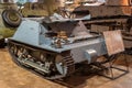 Parola, Finland - May 2, 2019: Tank Museum in the city of Parola. English mini tank period of the 1930s