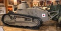 Parola, Finland - May 2, 2019: Tank Museum in the city of Parola. The first tank of the modern layout Renault FT-17.