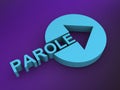 parole word on purple Royalty Free Stock Photo