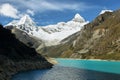 Paron lake and Pyramid peak Royalty Free Stock Photo