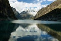 Paron lake and Pyramid peak Royalty Free Stock Photo