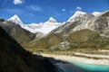 Paron lake and Pyramid peak Royalty Free Stock Photo