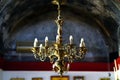 PAROS, GREECE, 18 2018 Beautiful details in a small Orthodox church in the center of Parikia Royalty Free Stock Photo