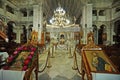 PAROS, GREECE, 18 2018, Interior view of the church of Panagia Ekatontapyliani which is a historic Byzantine church in the city of Royalty Free Stock Photo