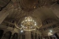 PAROS, GREECE, 18 2018, Interior view of the church of Panagia Ekatontapyliani which is a historic Byzantine church in the city of Royalty Free Stock Photo