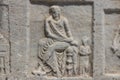 Sarcophagus detail at Paros. Cyclades Islands Greece.