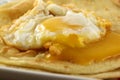 Parotta with poached egg Royalty Free Stock Photo