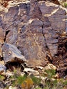 Parowan Gap Petroglyphs in Utah Royalty Free Stock Photo