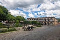 Parque Central Plaza Mayor and Ayuntamiento Palace City Hall - Antigua, Guatemala Royalty Free Stock Photo