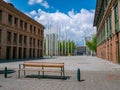 Parque de las Luces Park of the Lights on Cisneros Square, Medellin, Colombia Royalty Free Stock Photo