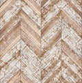 Parquet chevron bleached oak seamless floor texture Royalty Free Stock Photo