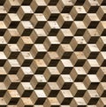 Parquet 3d cube seamless texture