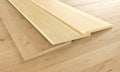 Parquet examples on wooden floor - 3D Rendering Royalty Free Stock Photo