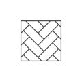 Parquet floor line outline icon