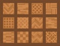 Parquet Floor Samples Palette Patterns Types Collection Parquetry