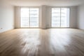 Parquet flooring interior empty room window apartment Royalty Free Stock Photo