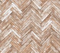 Parquet herringbone bleached oak seamless floor texture Royalty Free Stock Photo