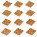 Parquetry Three Dimensional Parquet Floor Plates Royalty Free Stock Photo