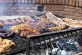 Parrilla Argentina, traditional barbecue made with
