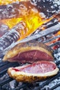 Parrilla Argentina, traditional barbecue made with straight from the wood