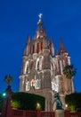 Parroquia de San Miguel Arcangel church in San Miguel de Allende, Mexico