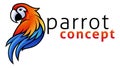 Parrot Bird Macaw Icon Mascot Concept Illustration